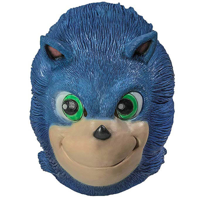 Esta máscara de Sonic inspirada no filme para Halloween é