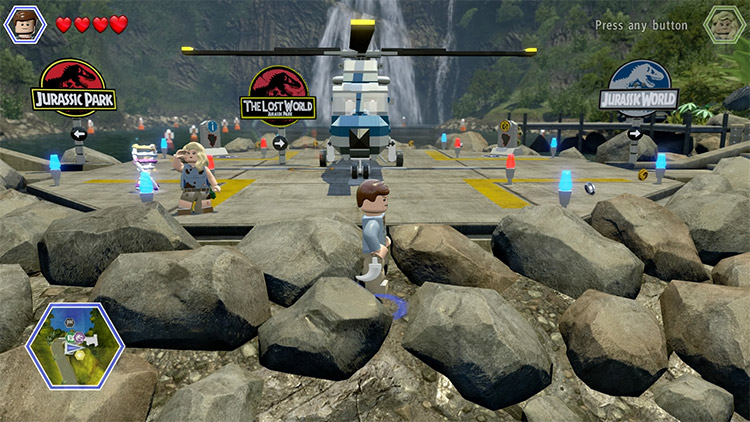 Jogo Xbox 360 Lego Jurassic Wold+Filme Jurassic Park.